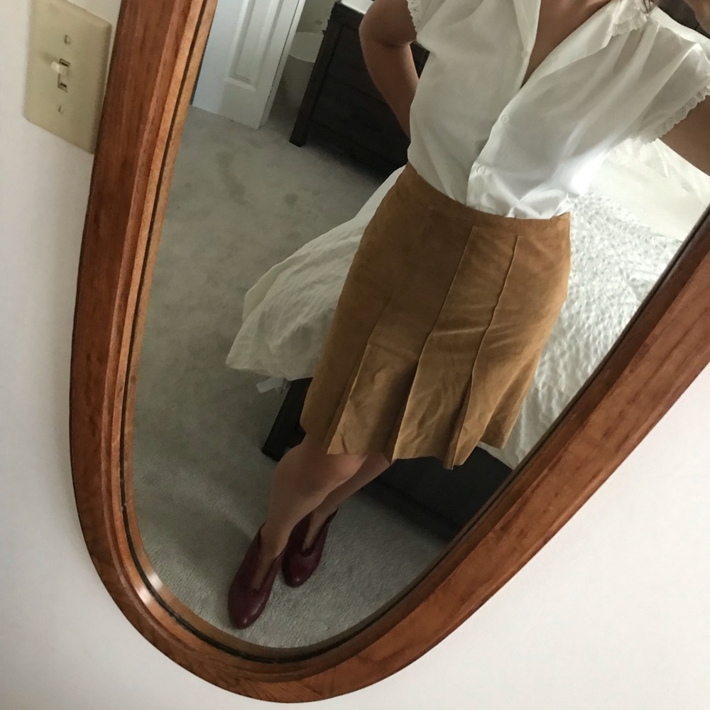 Ann Taylor Loft suede skirt